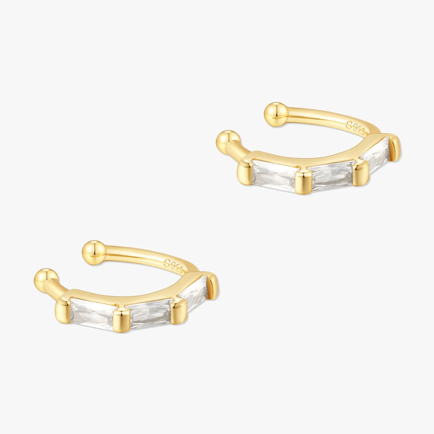 Baguette Ear Cuff in Gold