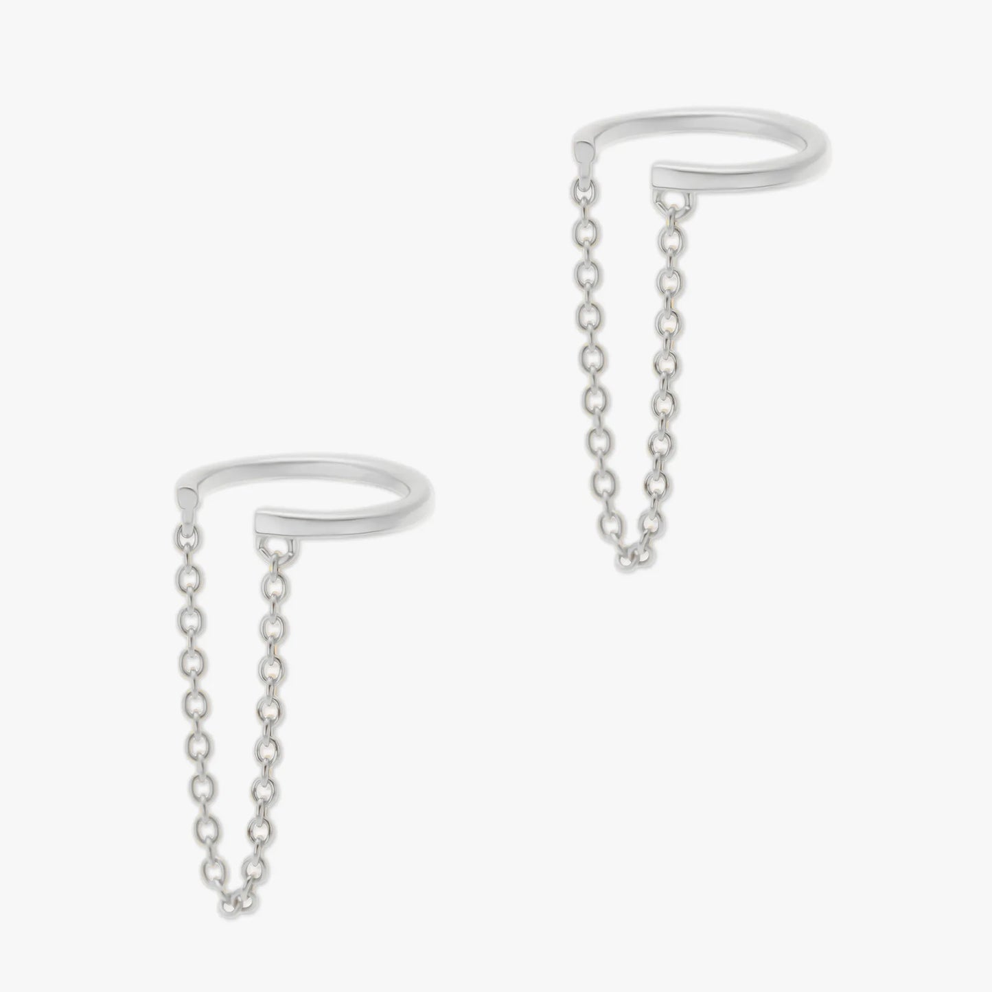 Chain Ear Cuff in Silver