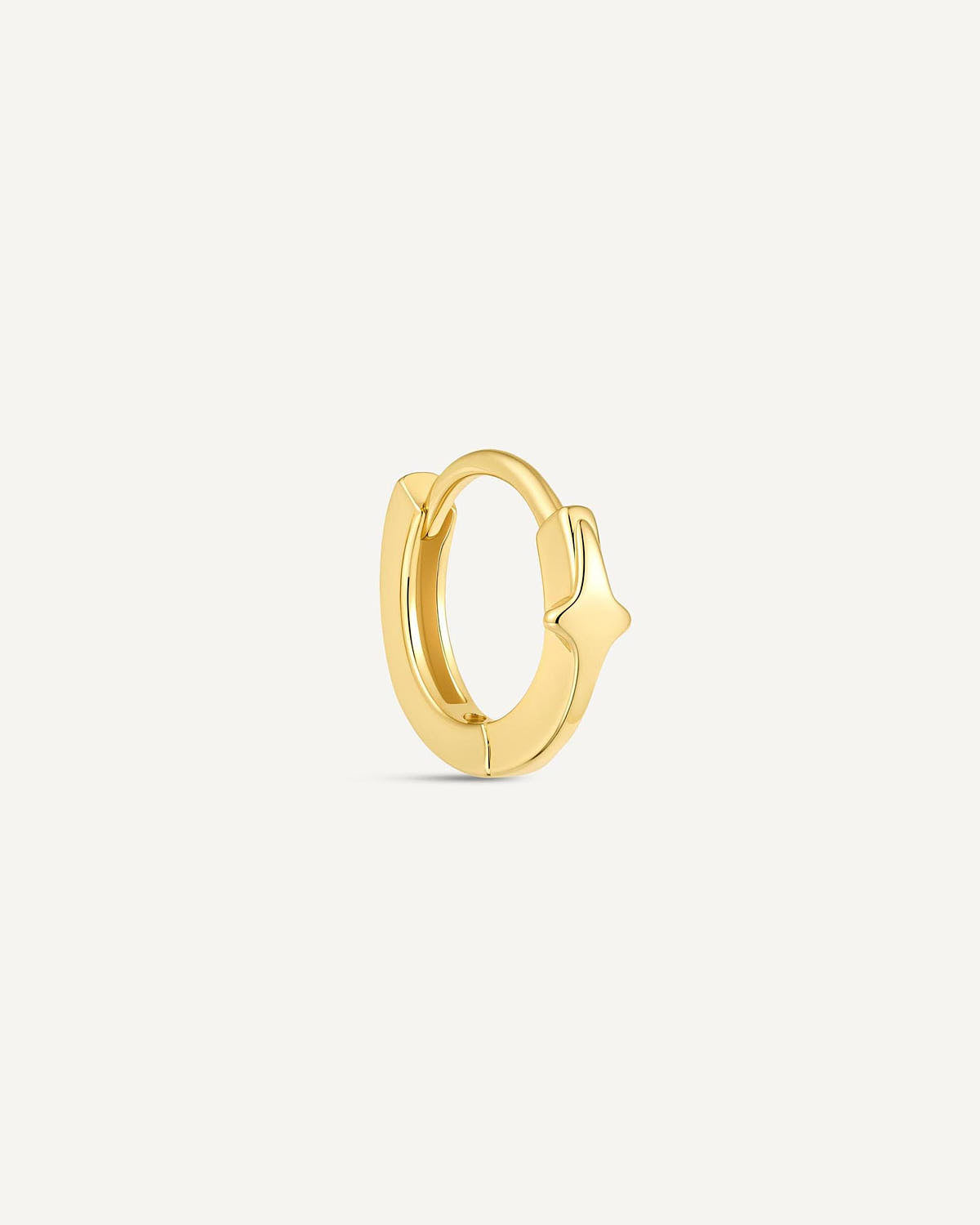 Mini Star Huggie Hoop In Gold