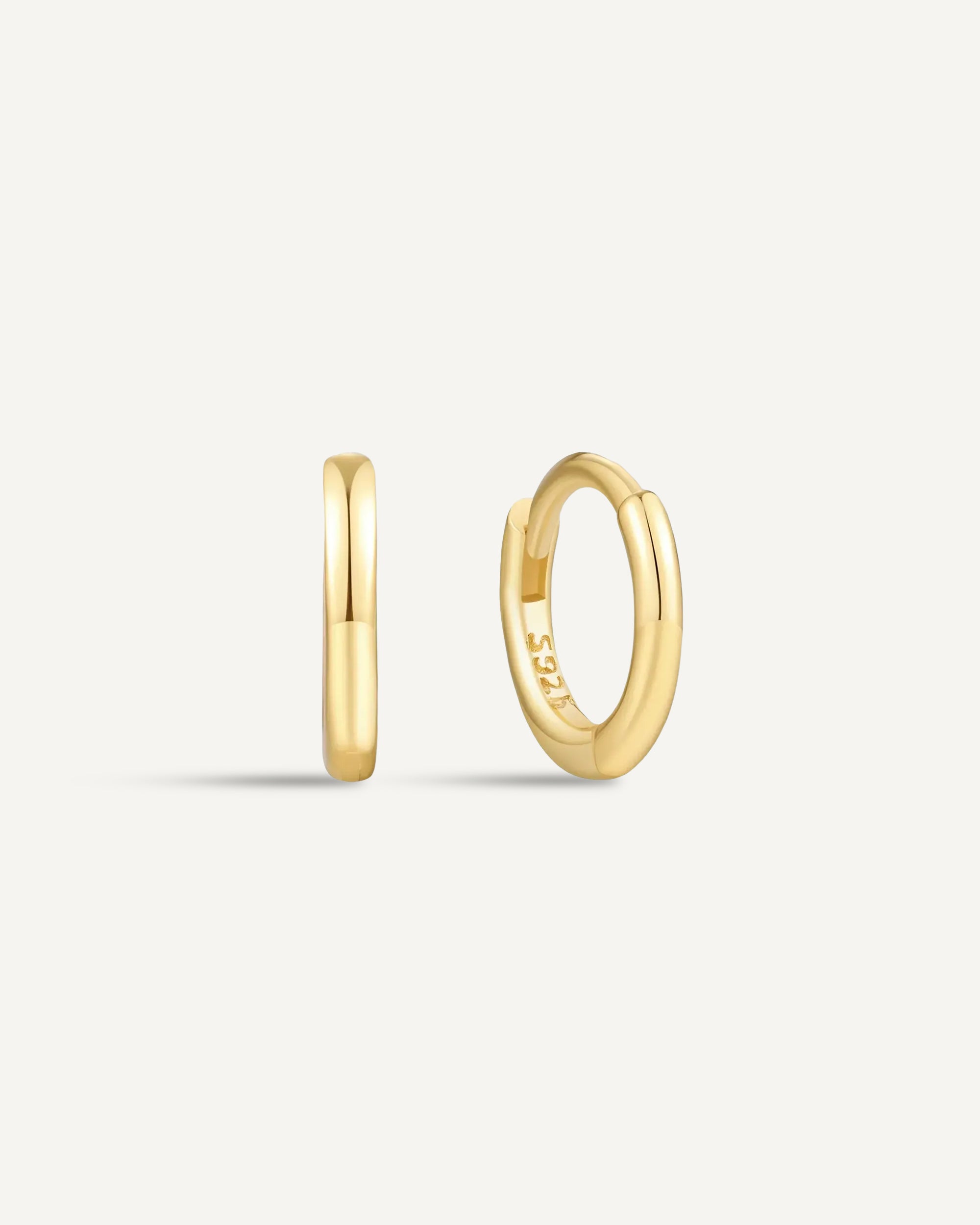 Essential Cartilage Hoops in Gold