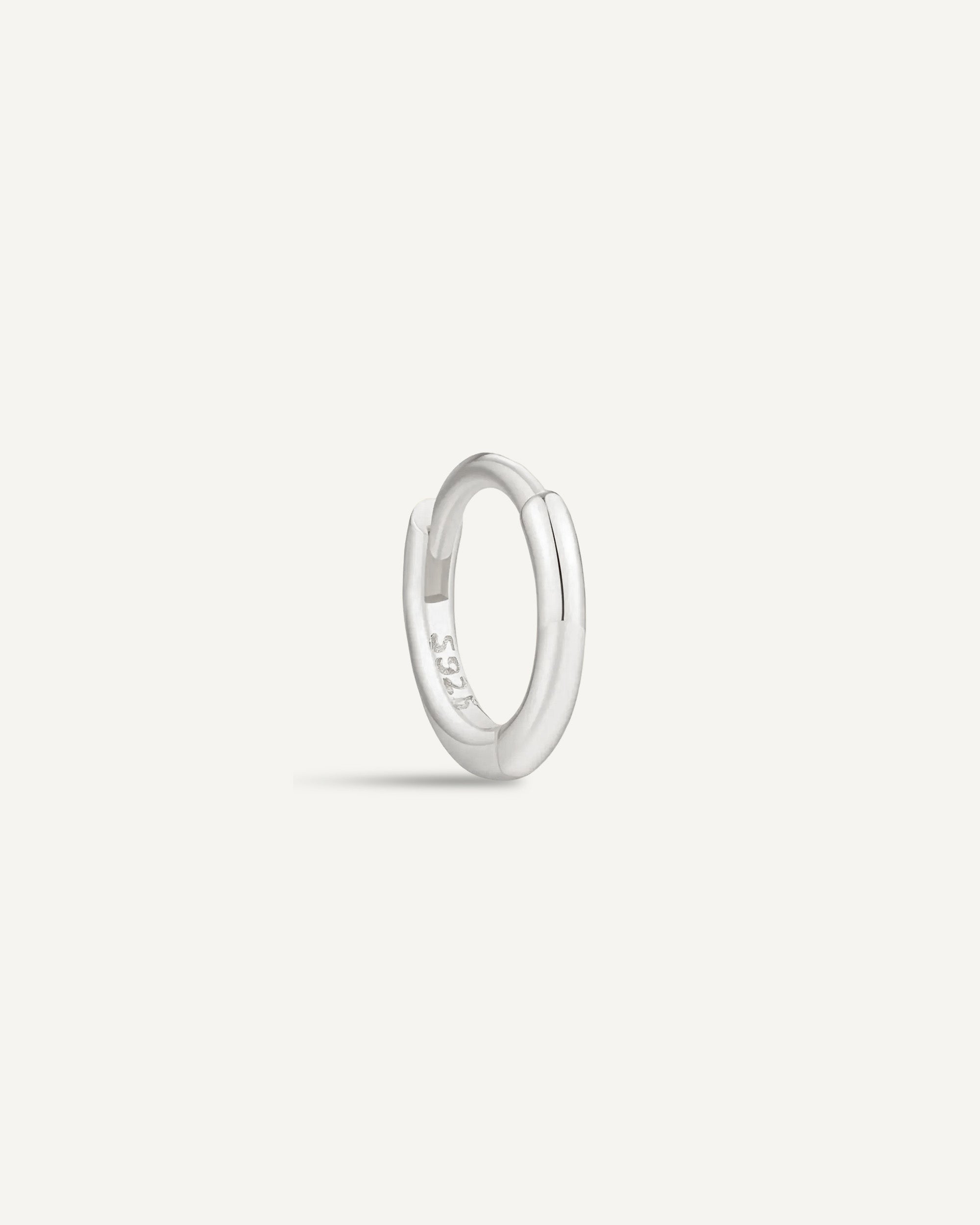 Essential Helix Hoop in Silver