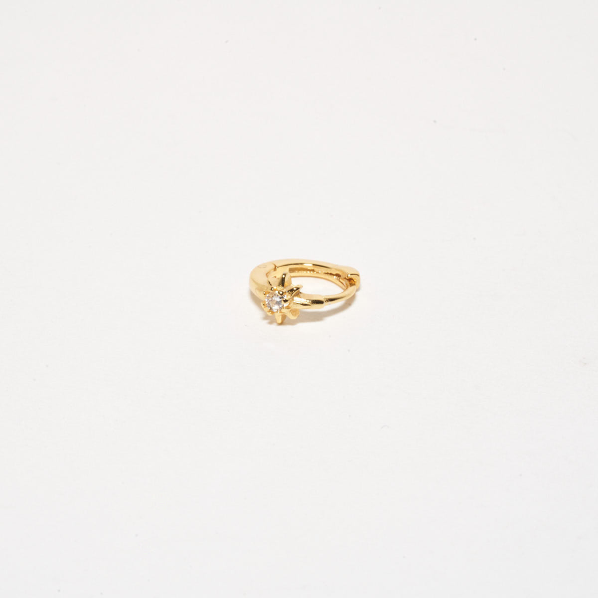 Starburst Helix Hoop In Gold