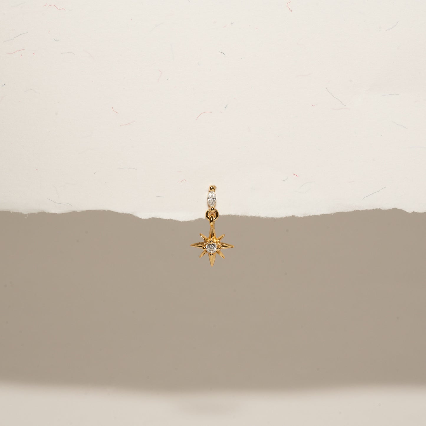 Twilight Star Labret Studs in Gold