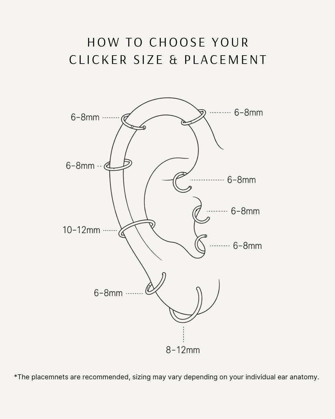 CZ Titanium Daith Clicker In Silver