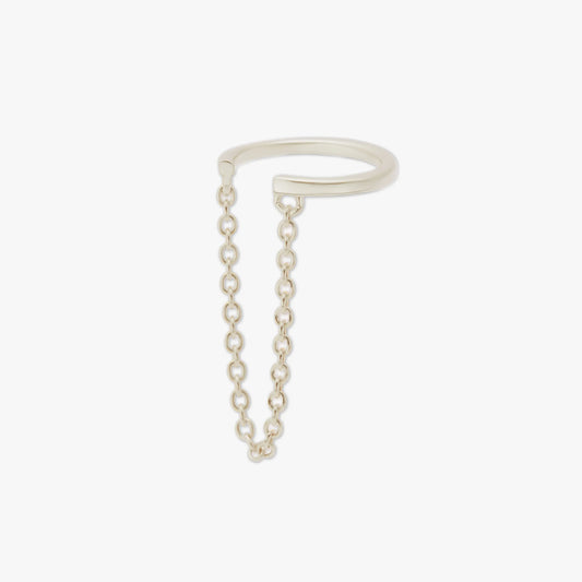 Chain Ear Cuff in Silver