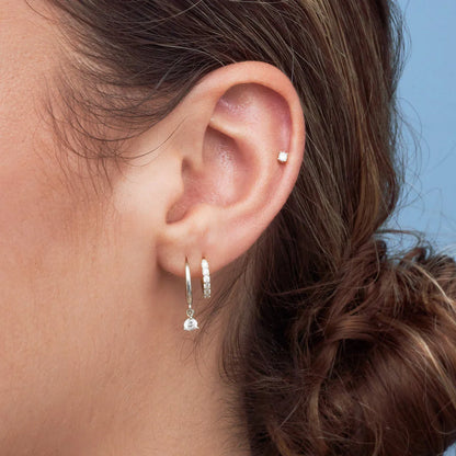 Classic Dangle Earring Set in Silver