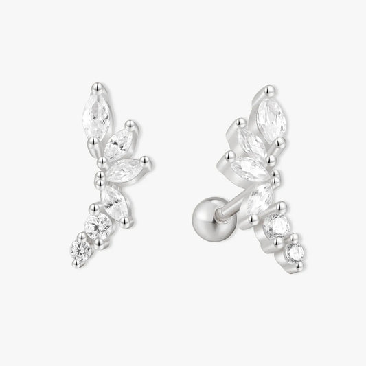 Climber Marquise Barbell Studs In Silver