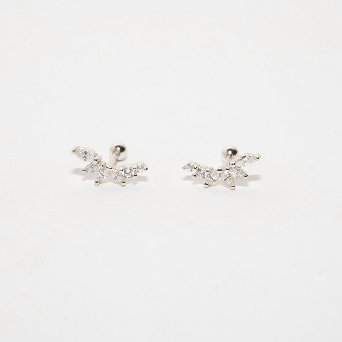 Climber Marquise Barbell Studs In Silver