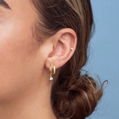 Dangle Everyday Earring Set in Gold