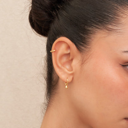 Essential Dainty 6mm Helix Hoop in Gold