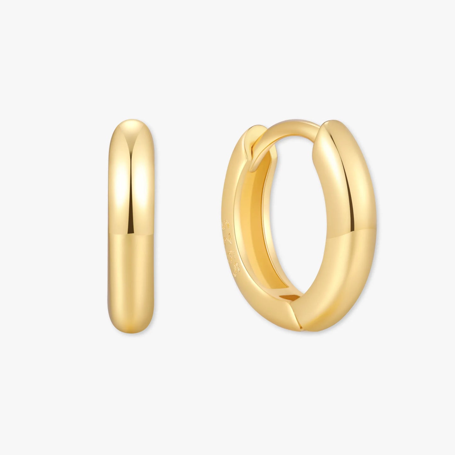 Essential Dainty Huggie Hoops In Gold