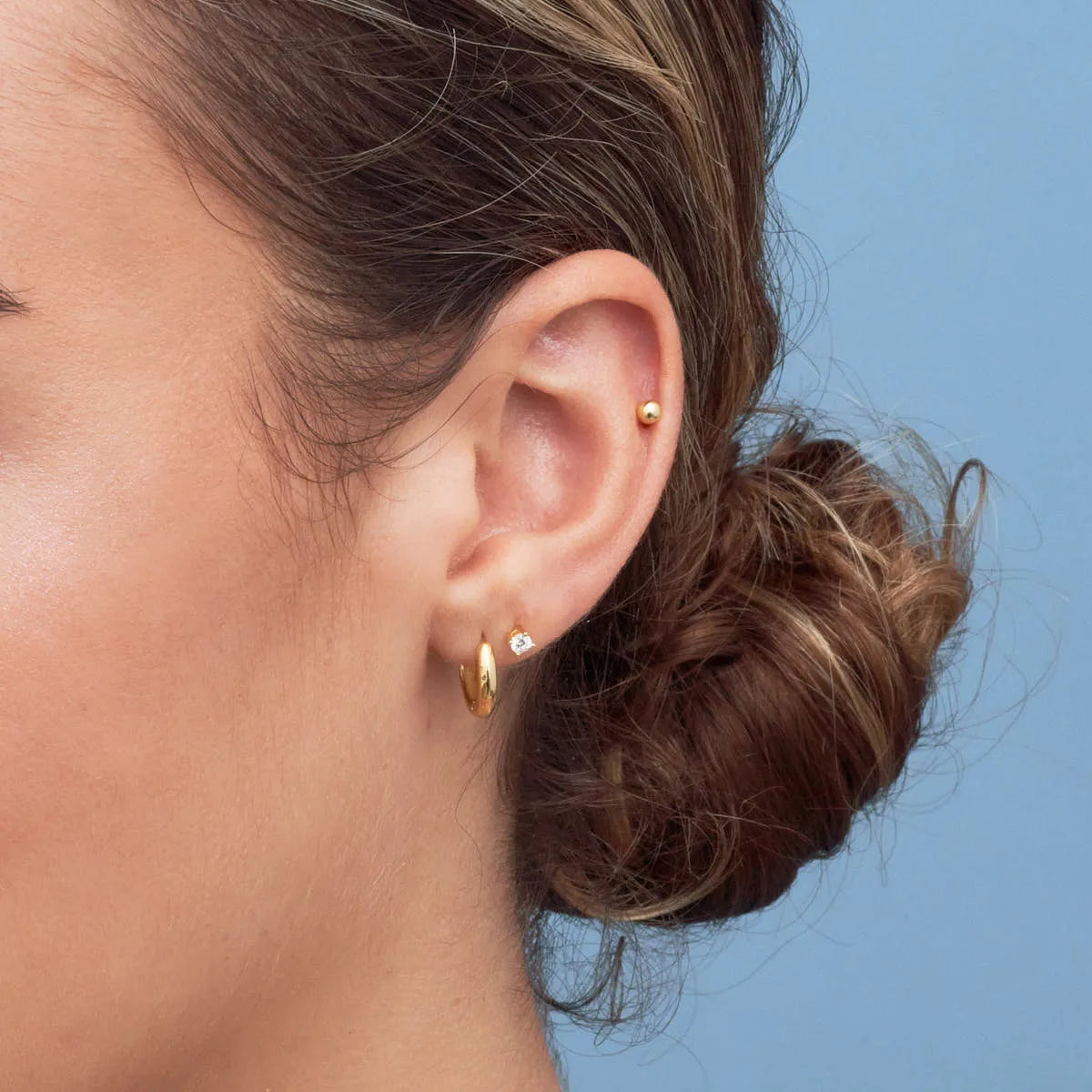 Essential Earring Set in Gold