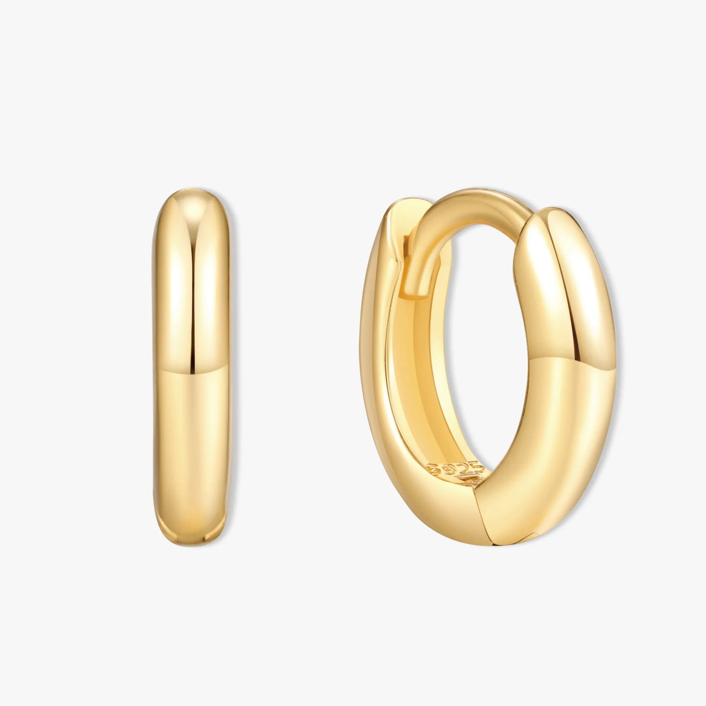 Essential Dainty Huggie Hoops In Gold