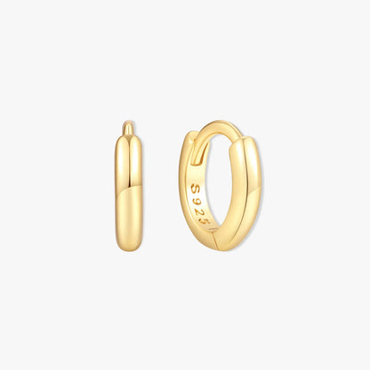 Essential Dainty Huggie Hoops In Gold