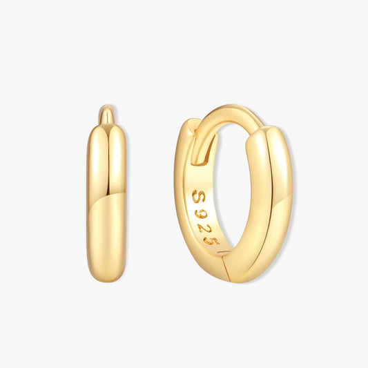 Essential Dainty Huggie Hoops In Gold