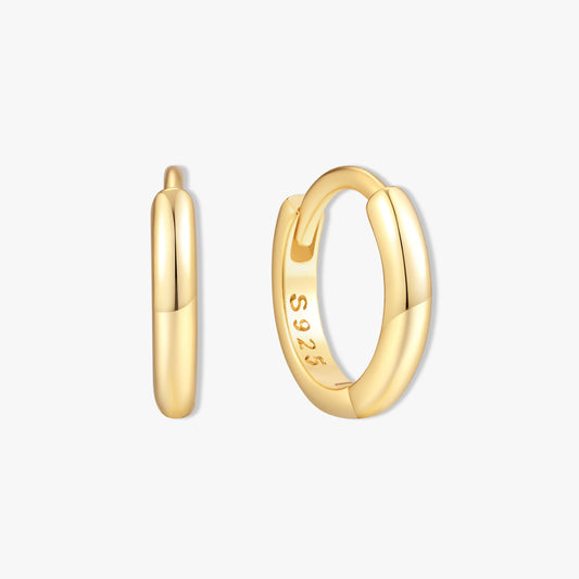 Essential Dainty Huggie Hoops In Gold