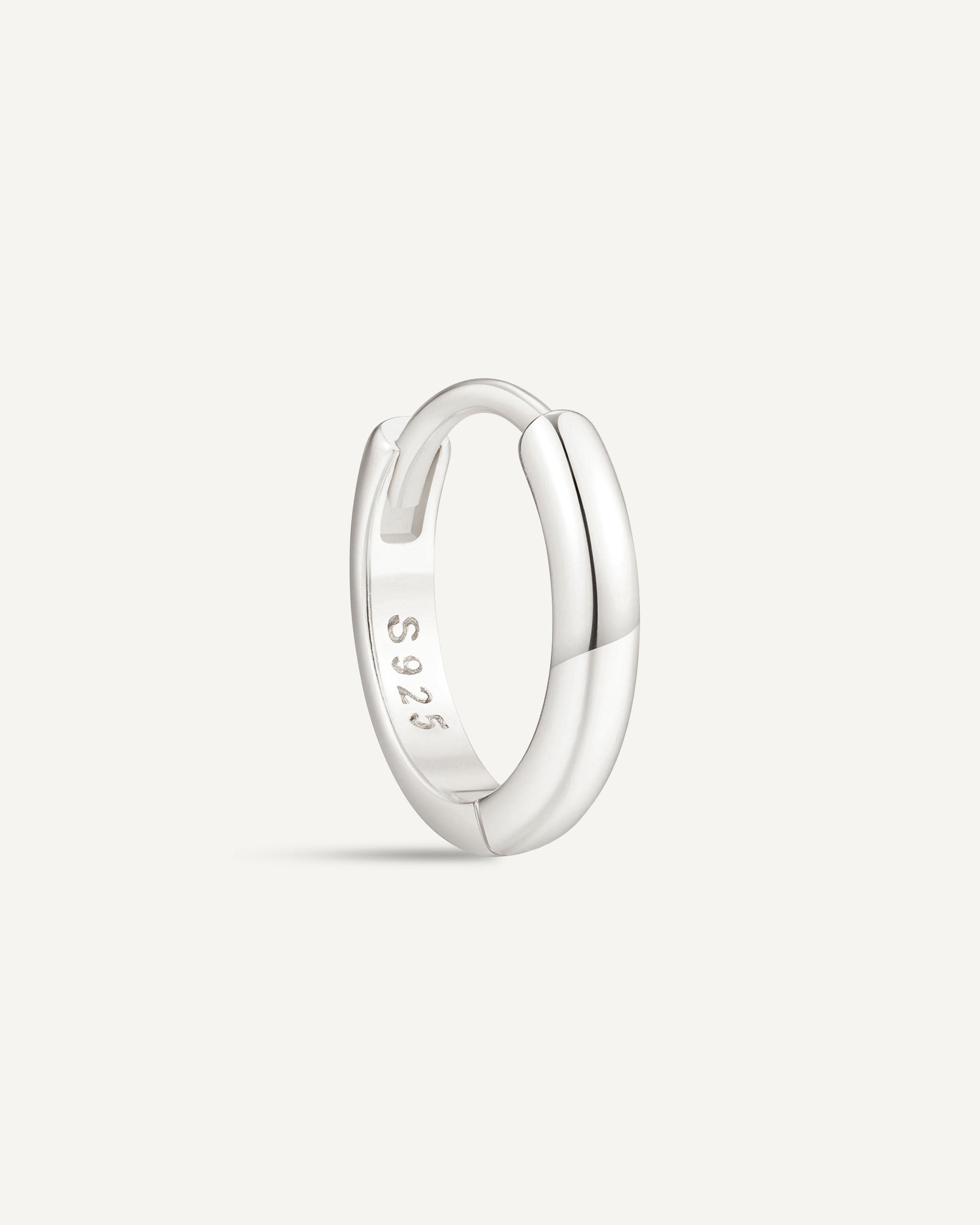 Essential Dainty Huggie Hoops In Silver