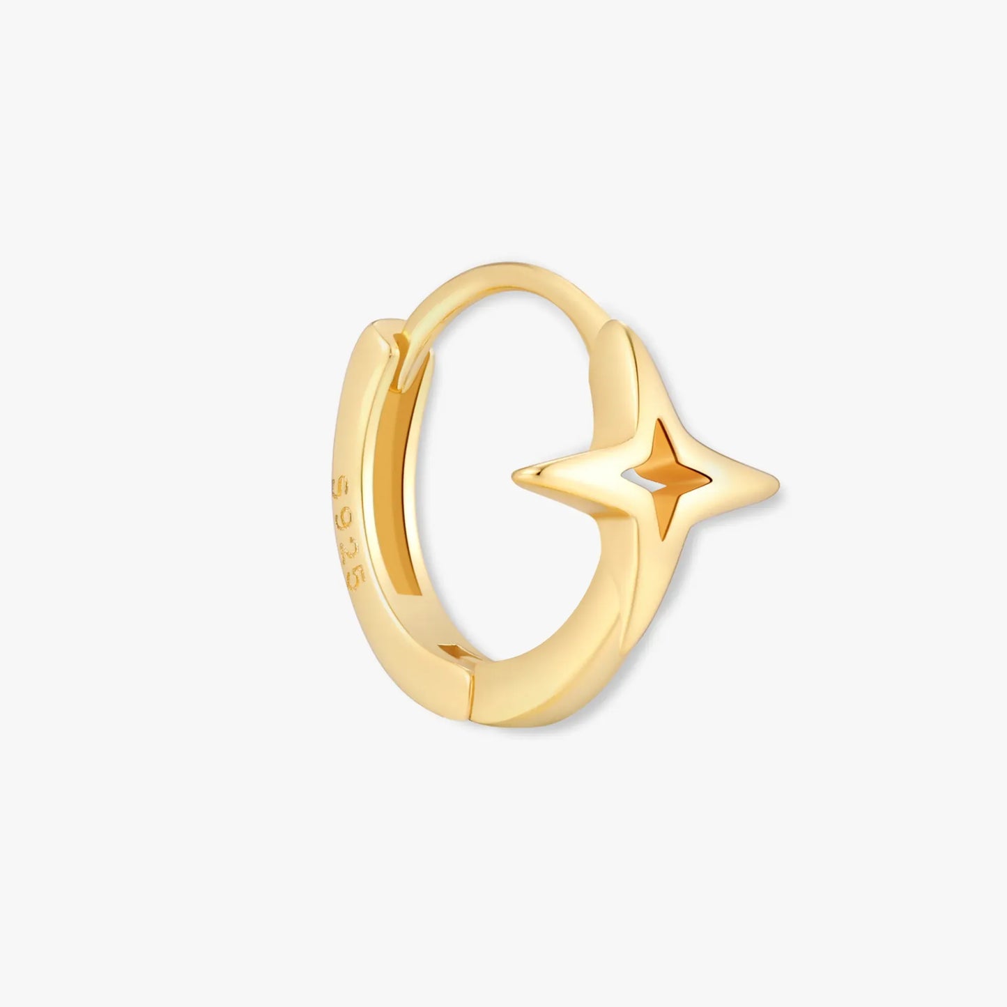 Tiny Star Huggies in Gold