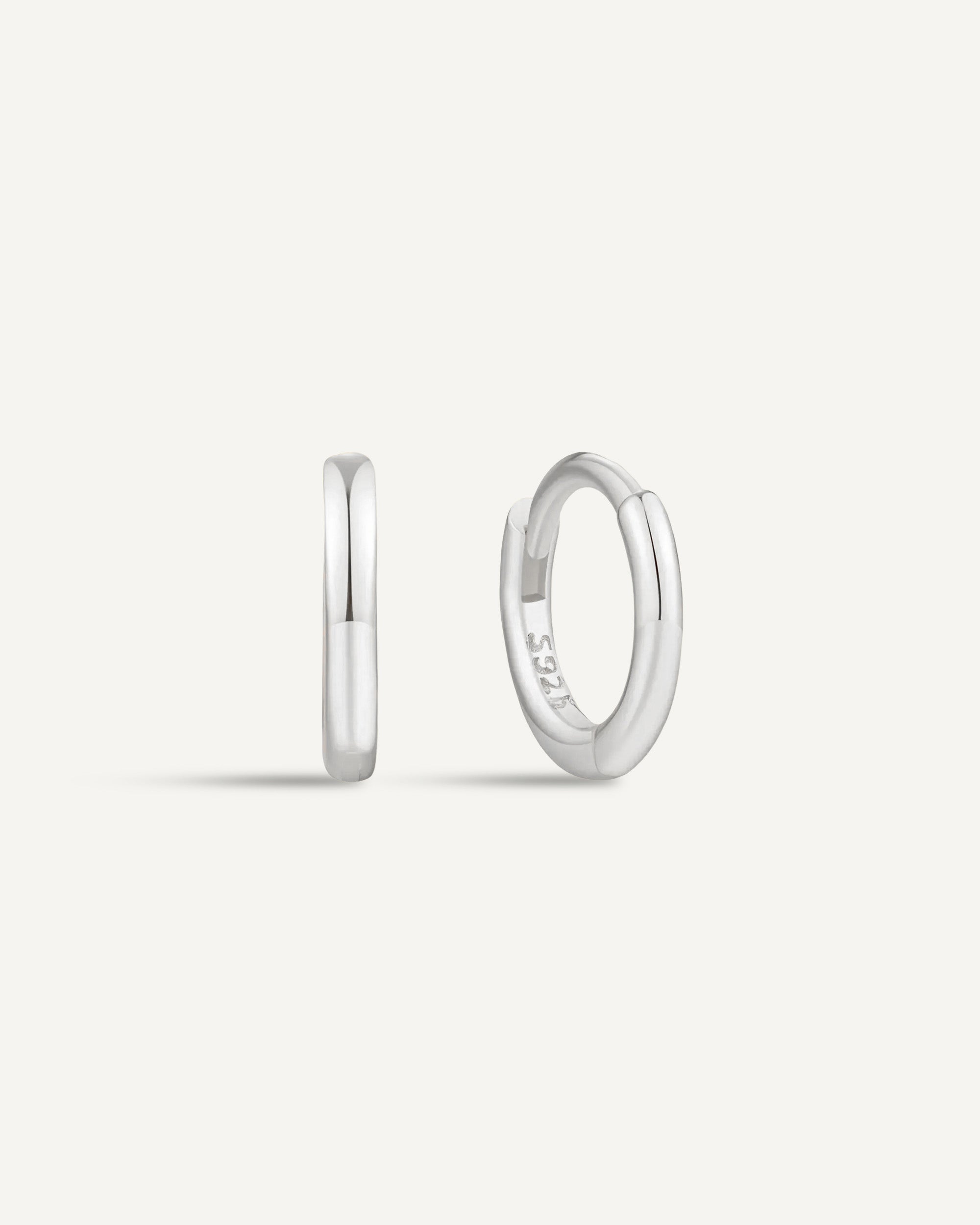 Essential Cartilage Hoops in Silver
