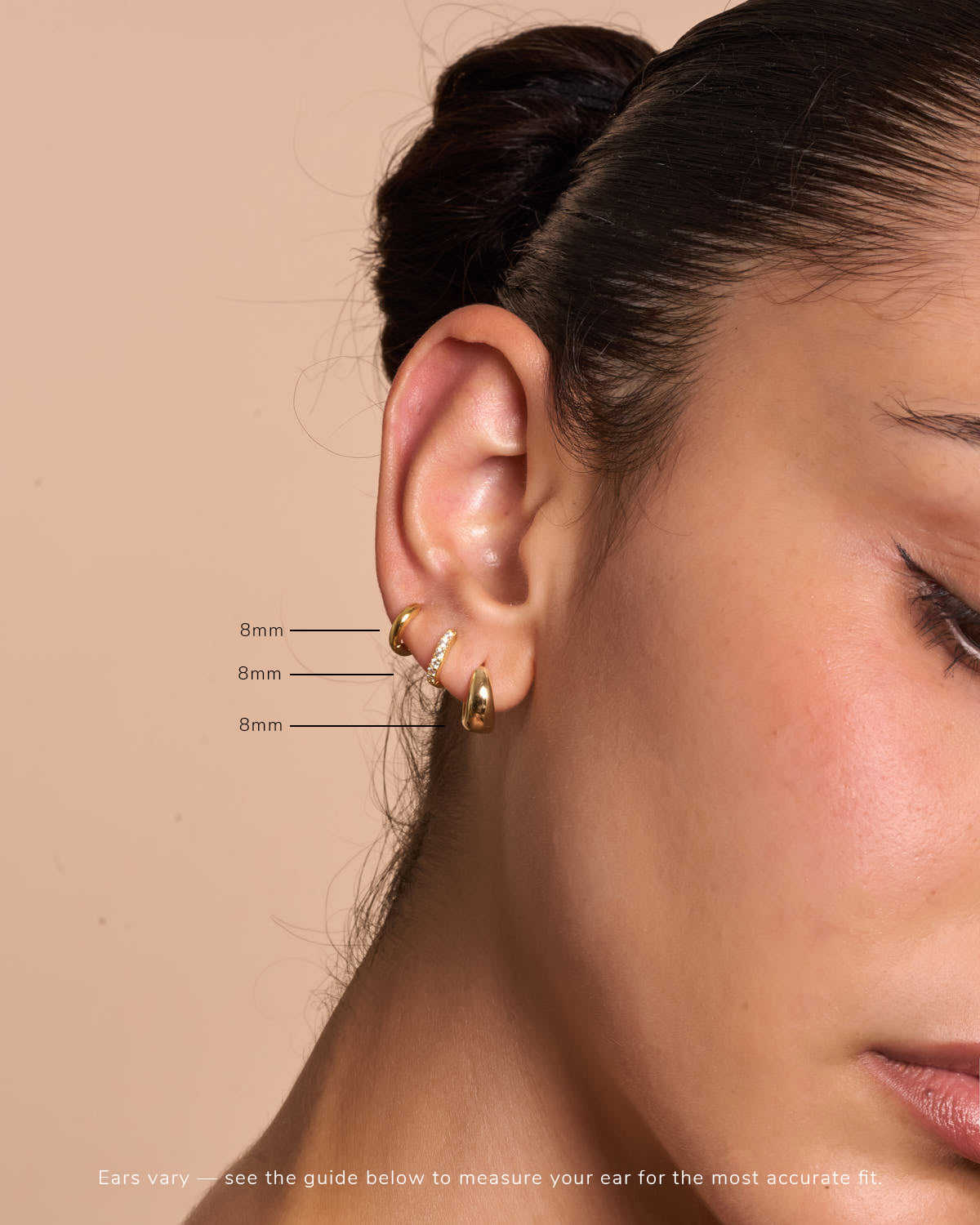 Everyday Huggie Hoops Set In Gold