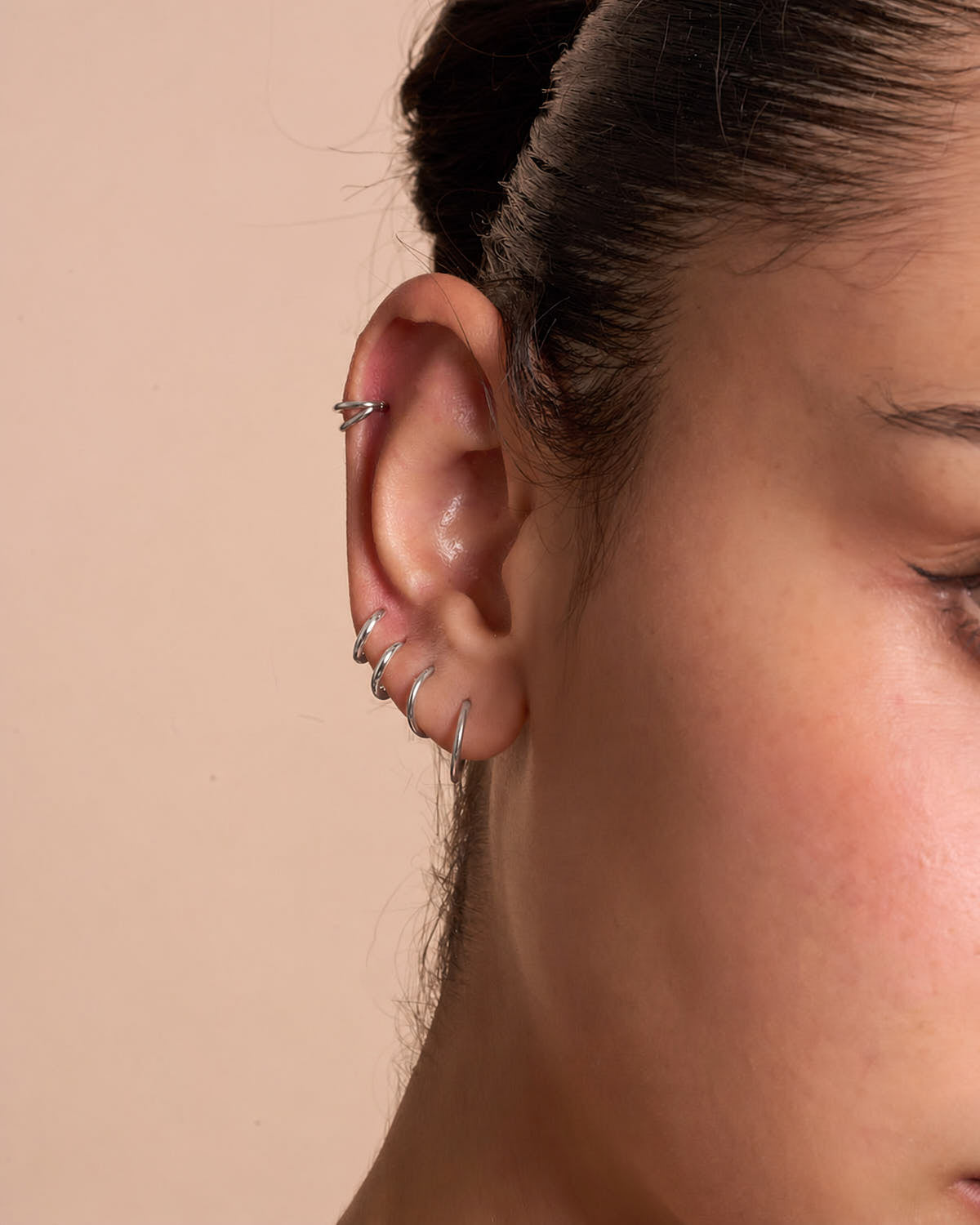 Titanium Double Illusion Clicker In Silver
