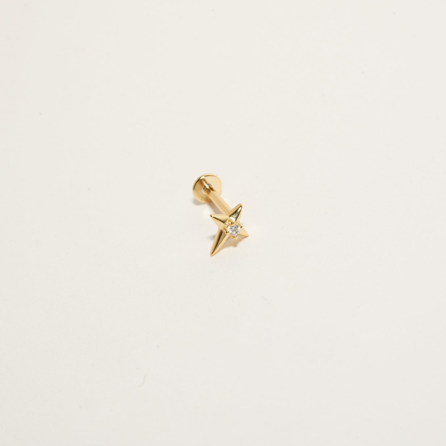 Nova Spark Labret Studs in Gold