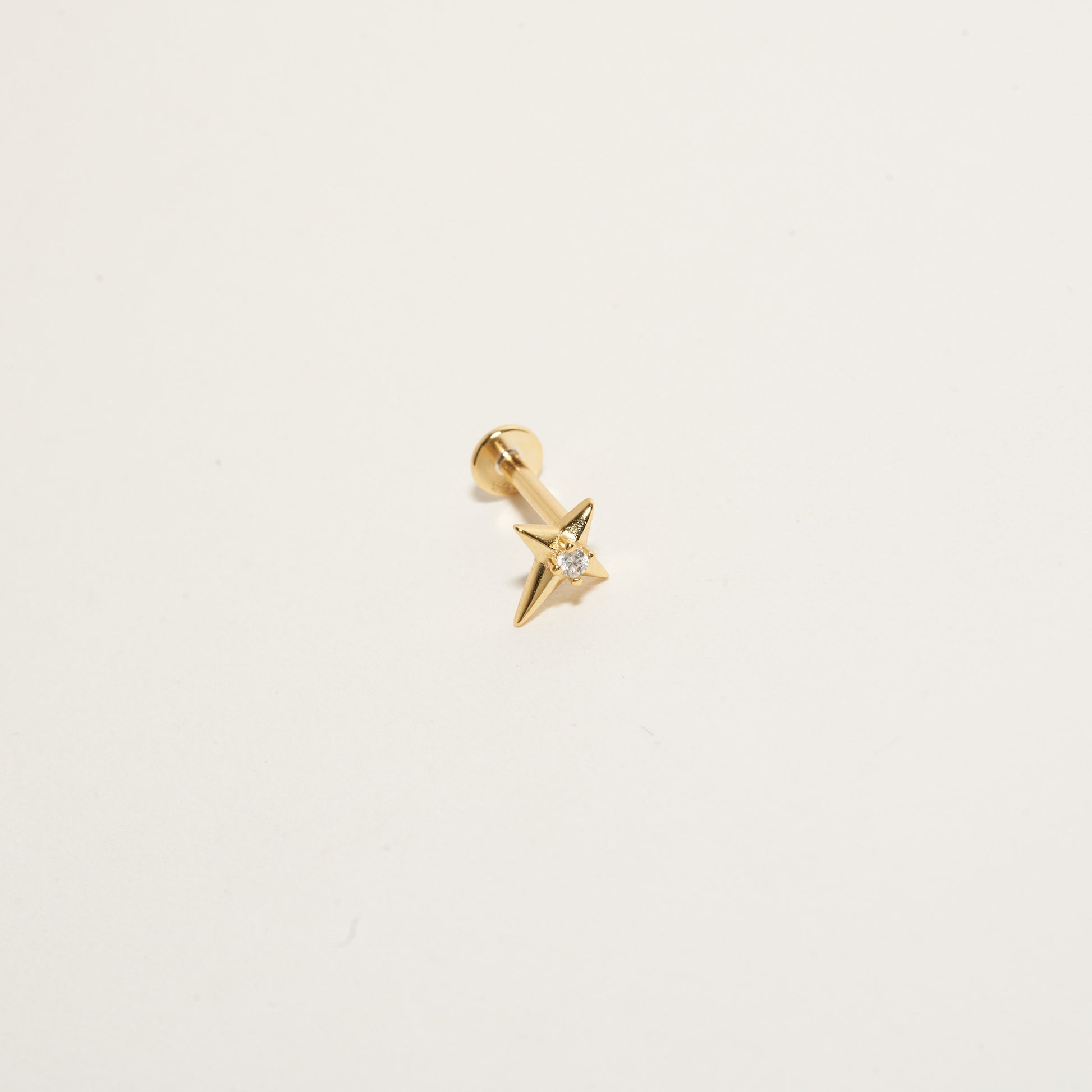 Nova Spark Labret Studs in Gold