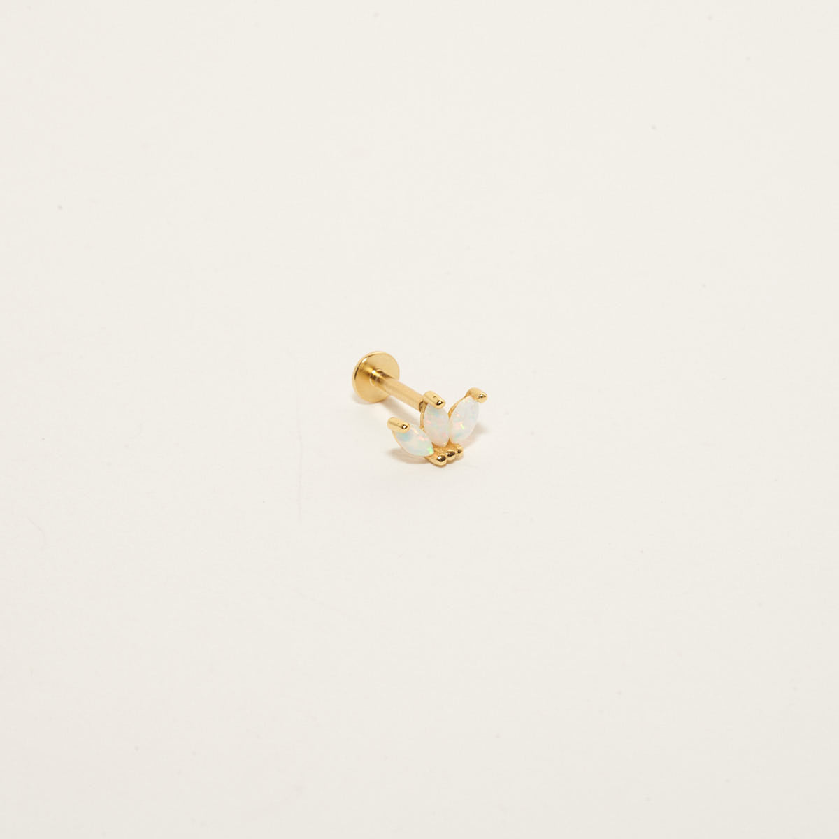Opal Marquise Cluster Studs in Gold