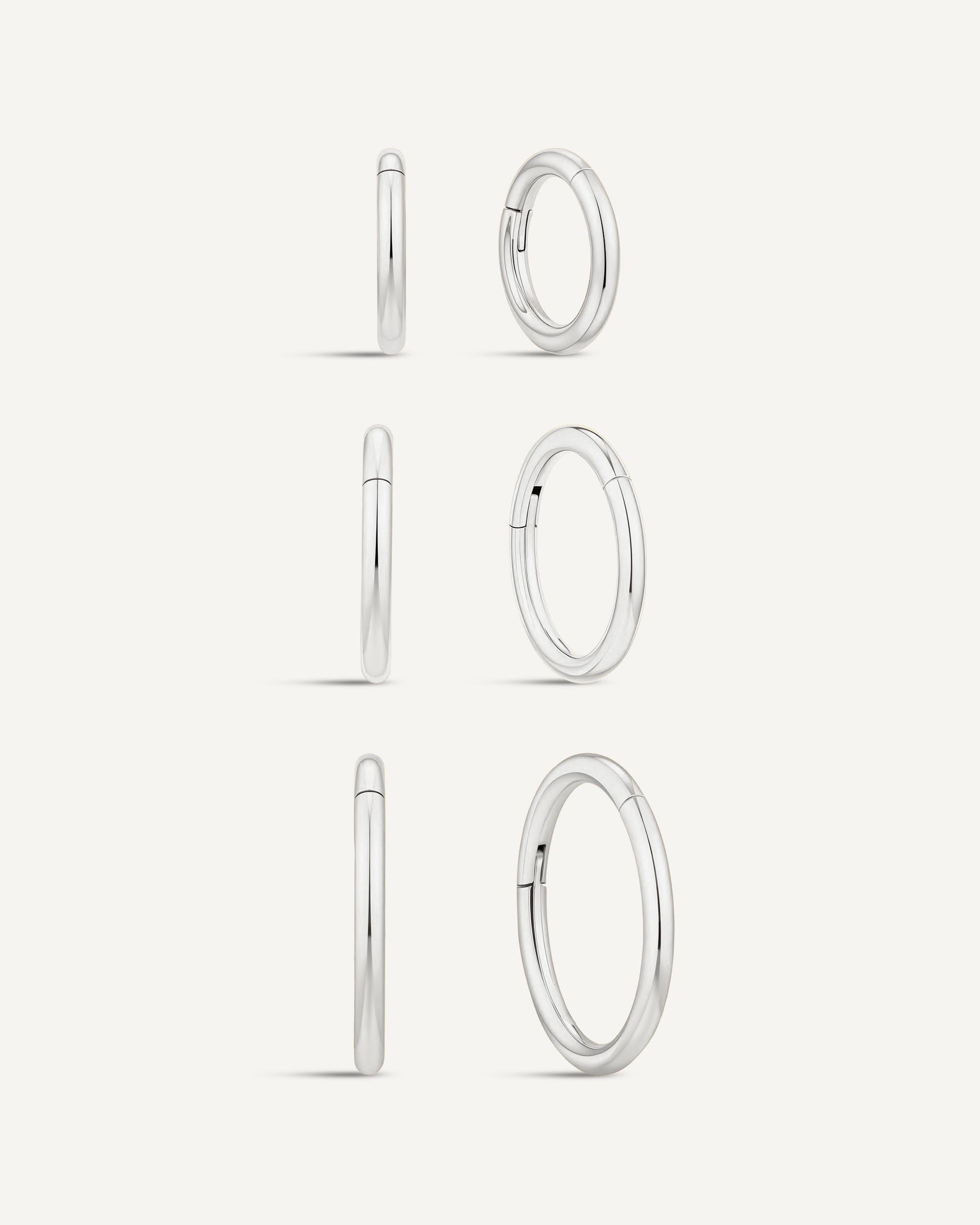 Everyday Titanium Clicker Set In Silver