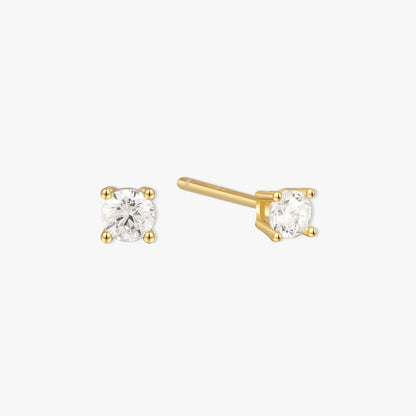 Essential Diamond Studs In Gold