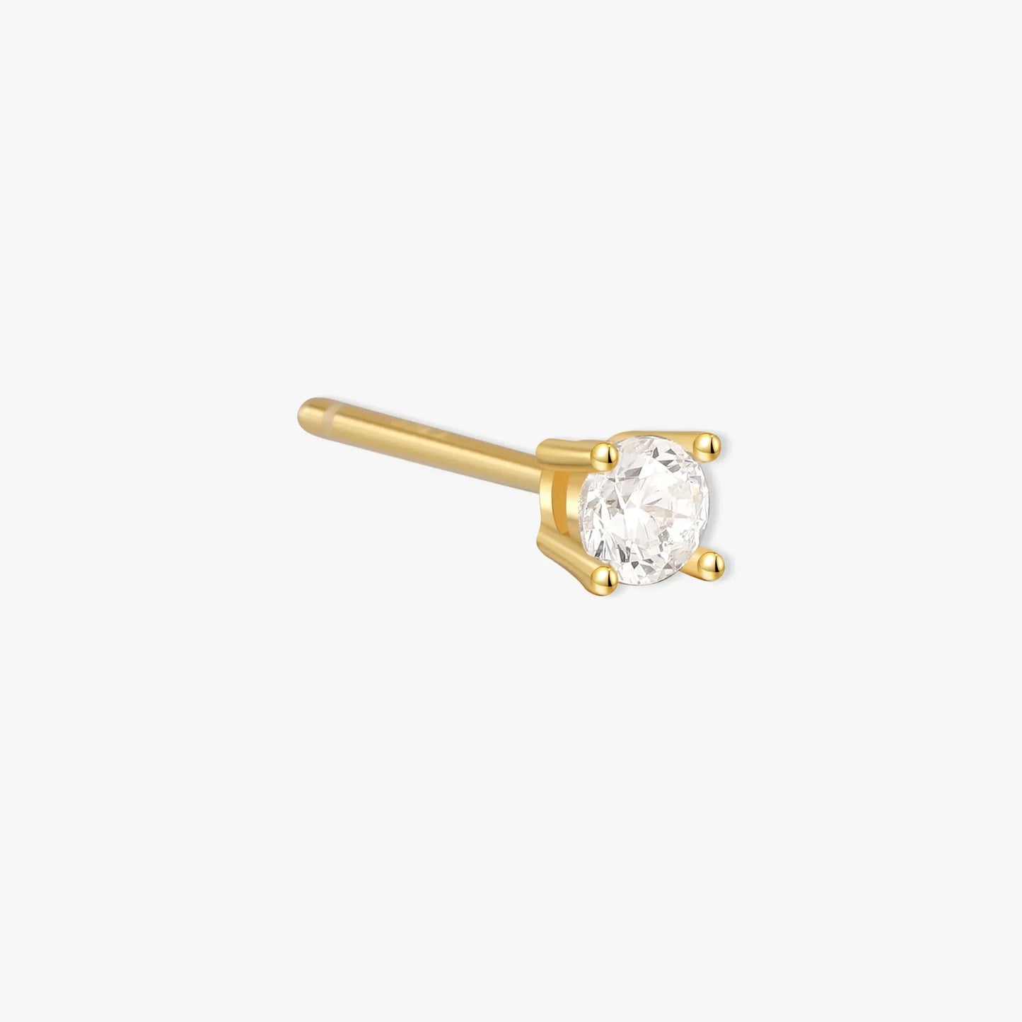 Essential Diamond Studs In Gold
