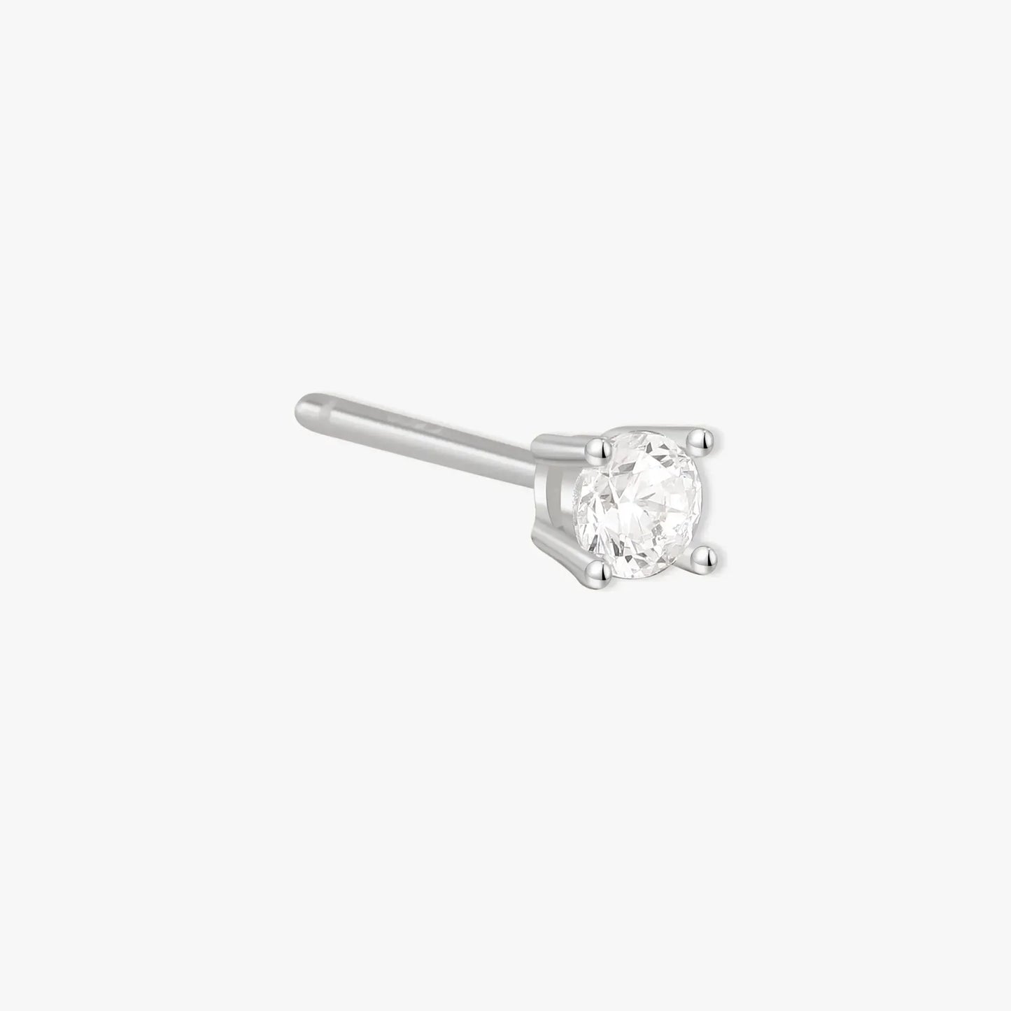 Essential Diamond Studs In Silver