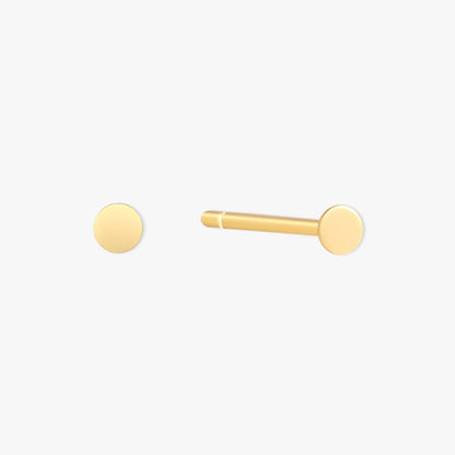 Essential Round Stud Earrings In Gold