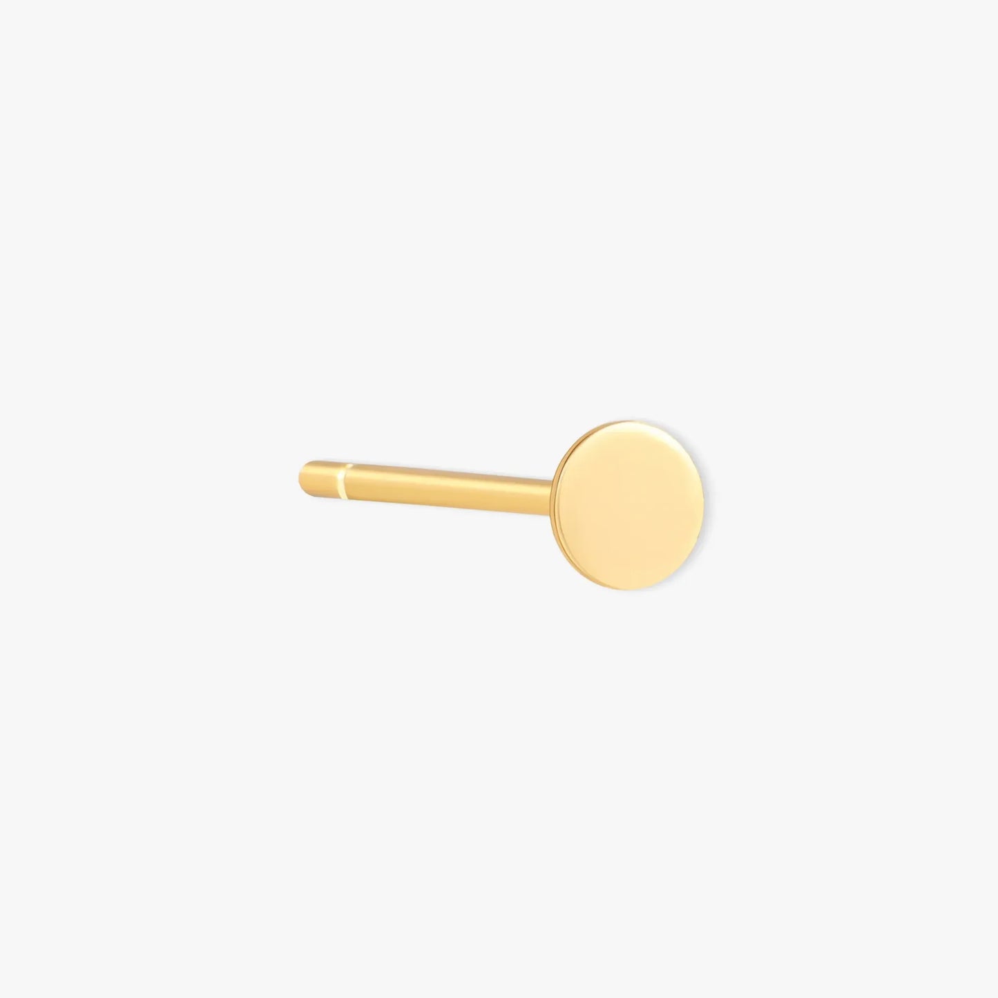 Essential Round Stud Earrings In Gold