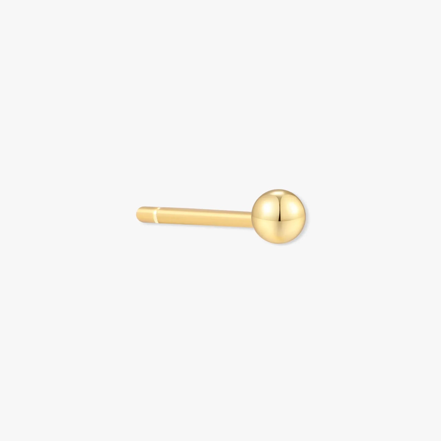 Plain Ball Studs In Gold