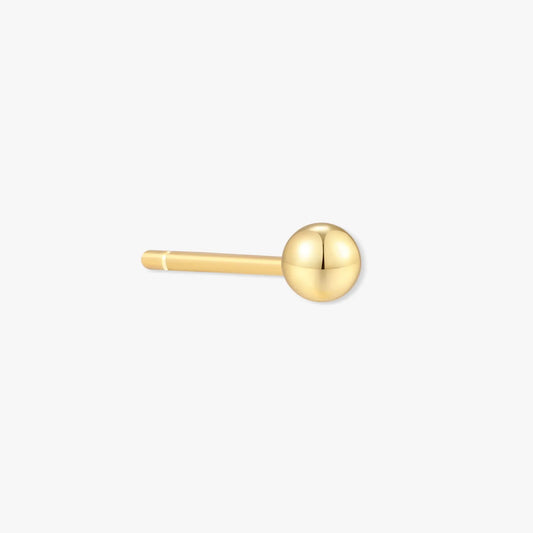 Plain Ball Studs In Gold