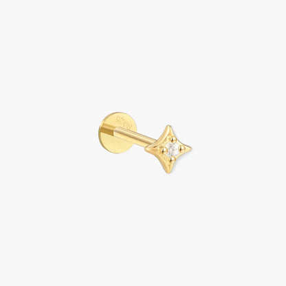 Cosmic Star Flat Back Studs in Gold