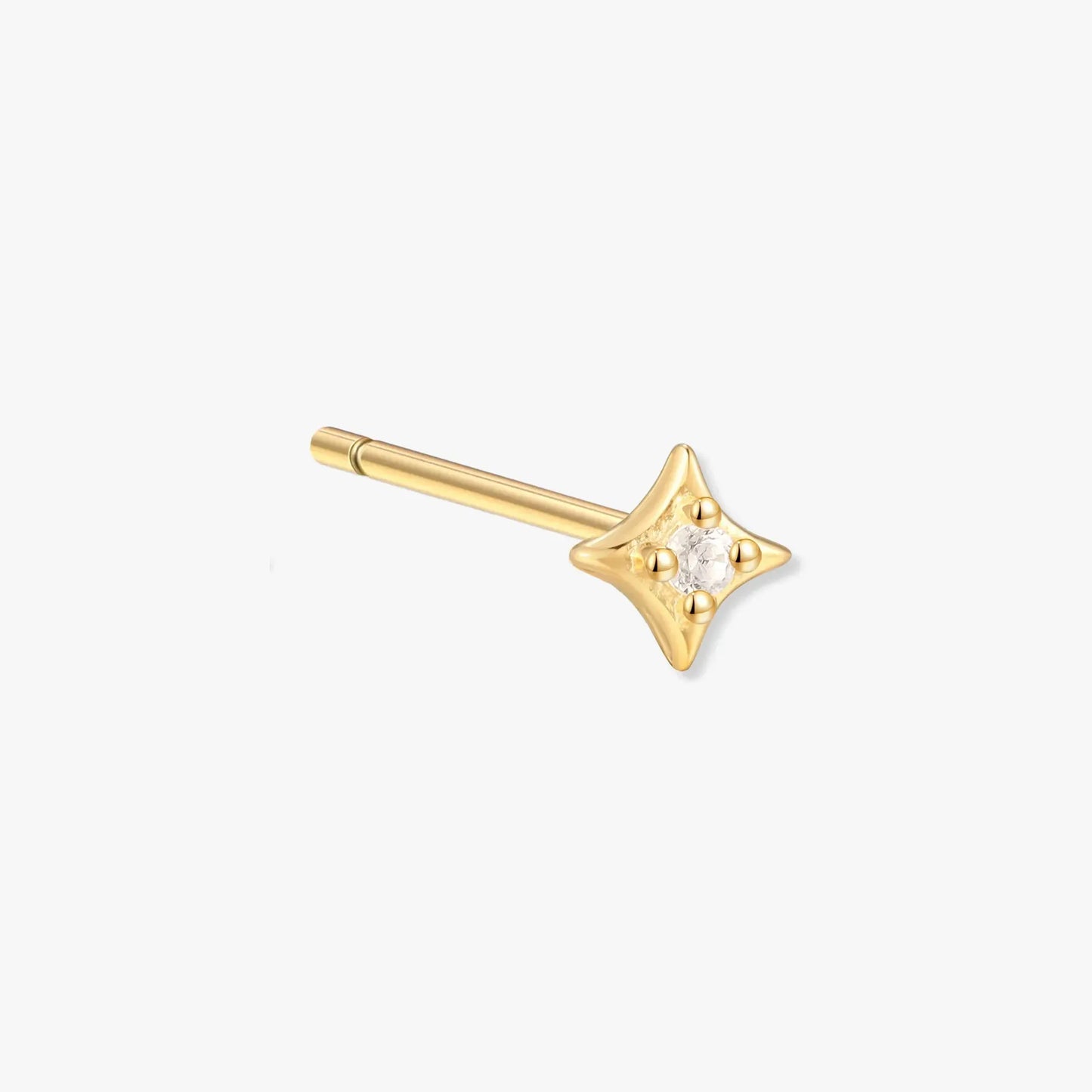 Cosmic Star Stud Earrings in Gold