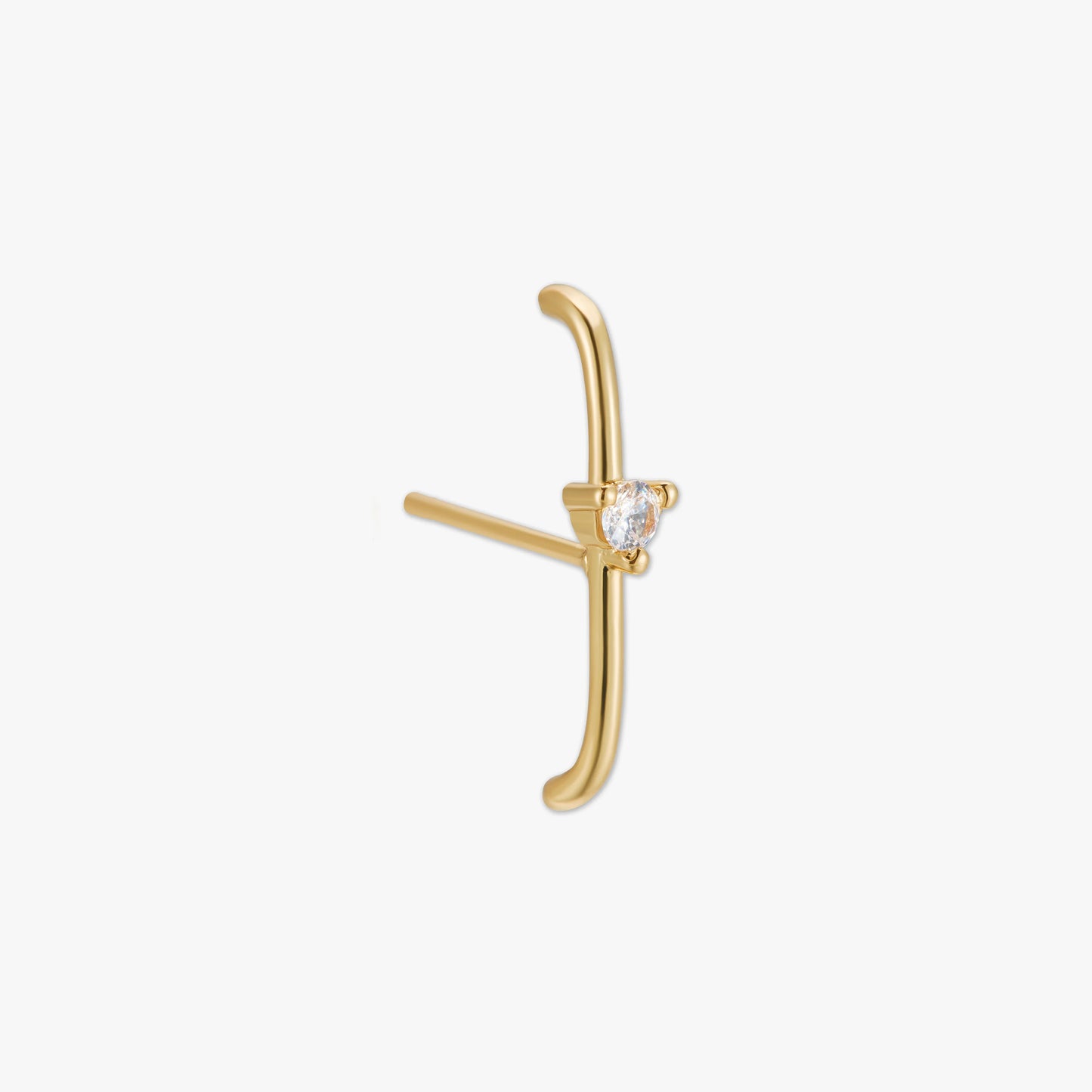 Crystal Suspender Studs in Gold