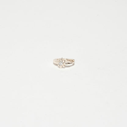 Starburst Helix Hoop In Silver