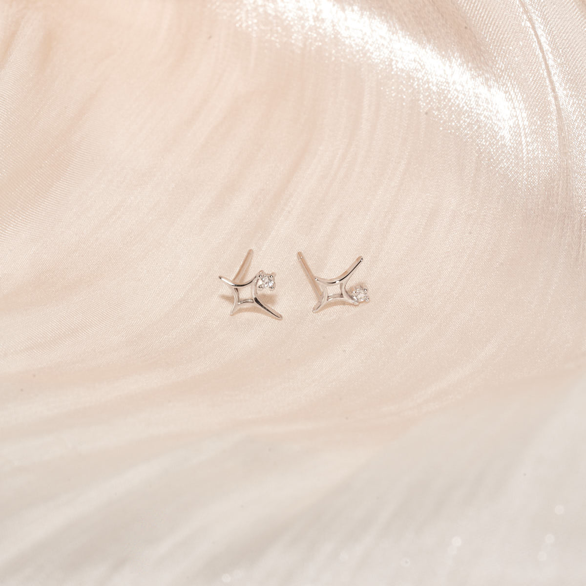 Starlight Spark Studs in Silver