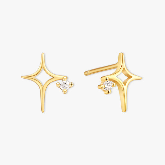 Starlight Spark Studs in Gold