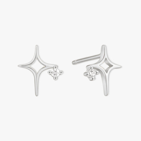 Starlight Spark Studs in Silver