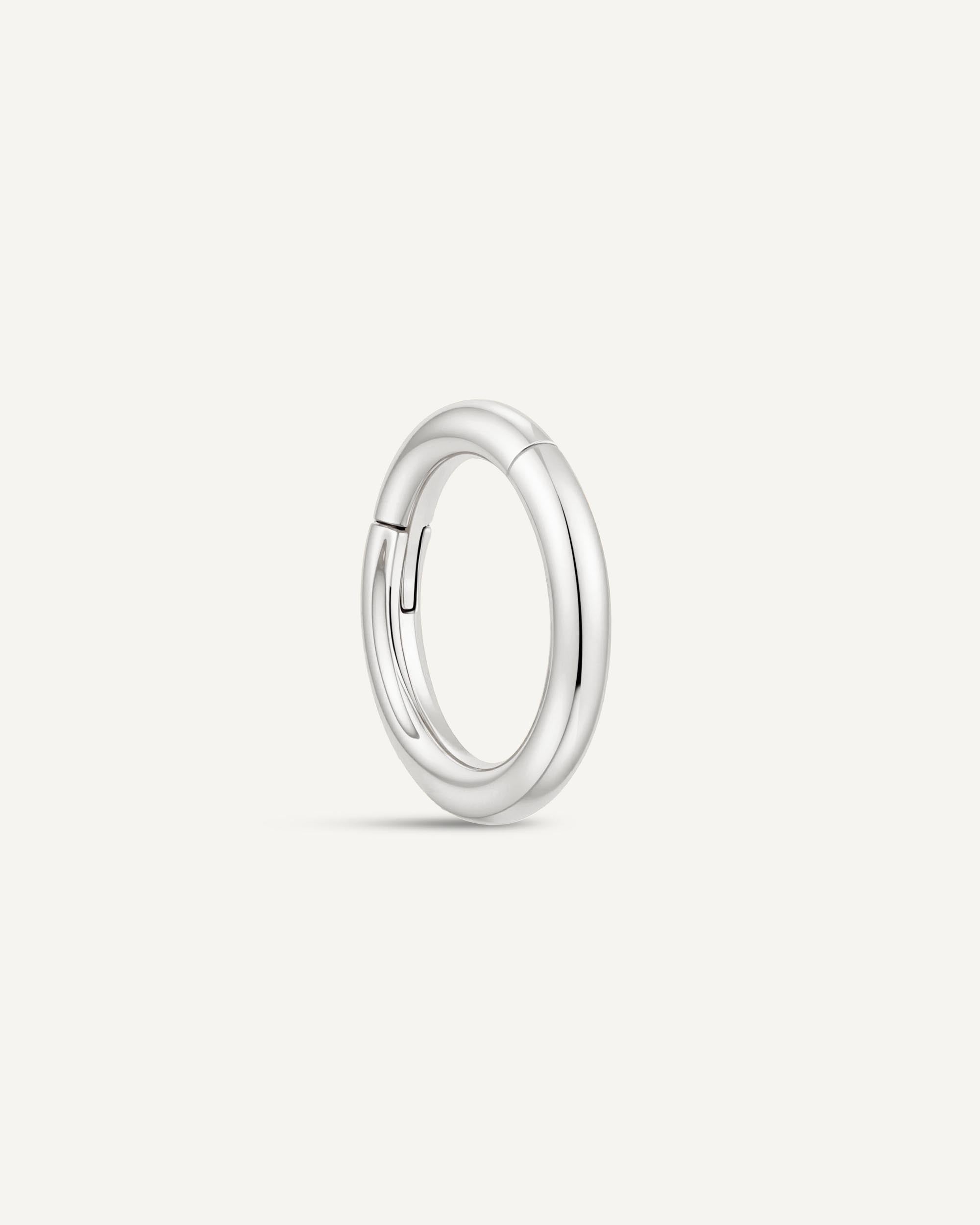Essential Titanium Clicker Huggies In Silver