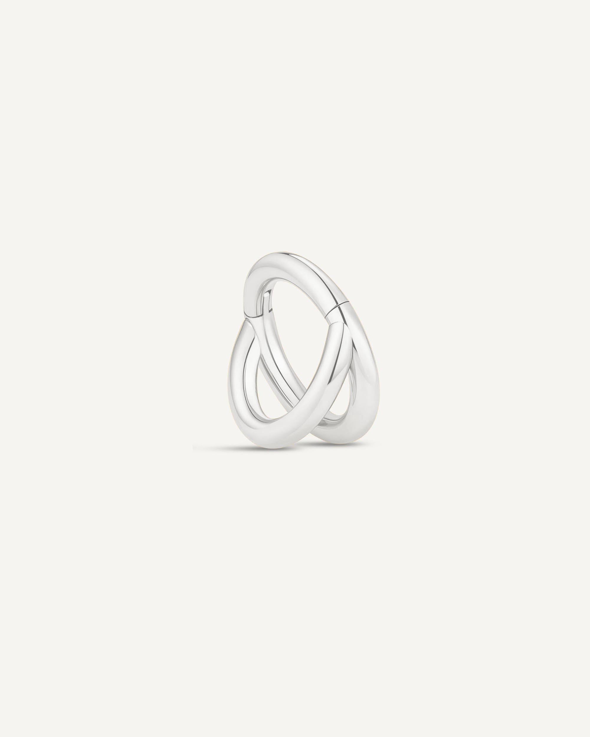 Titanium Double Illusion Clicker In Silver