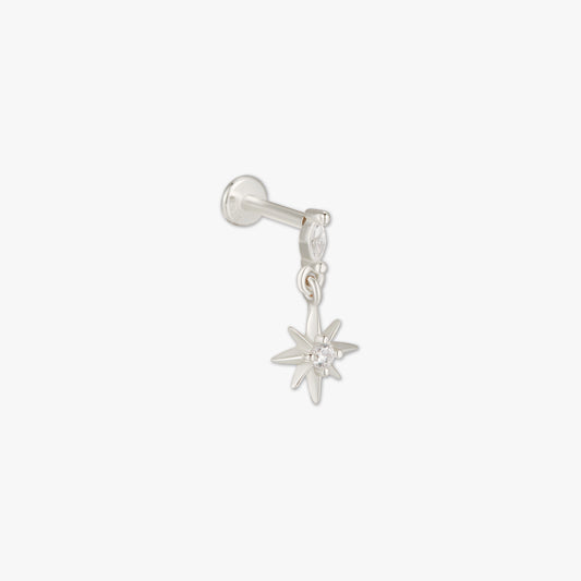 Twilight Star Labret Helix Stud in Silver