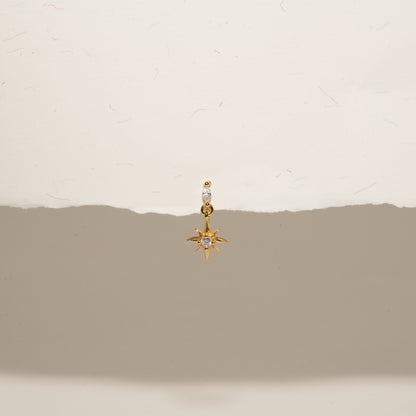 Twilight Star Labret Studs in Gold