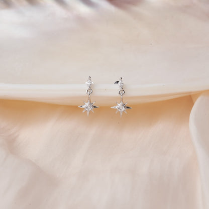 Twilight Star Labret Studs in Silver