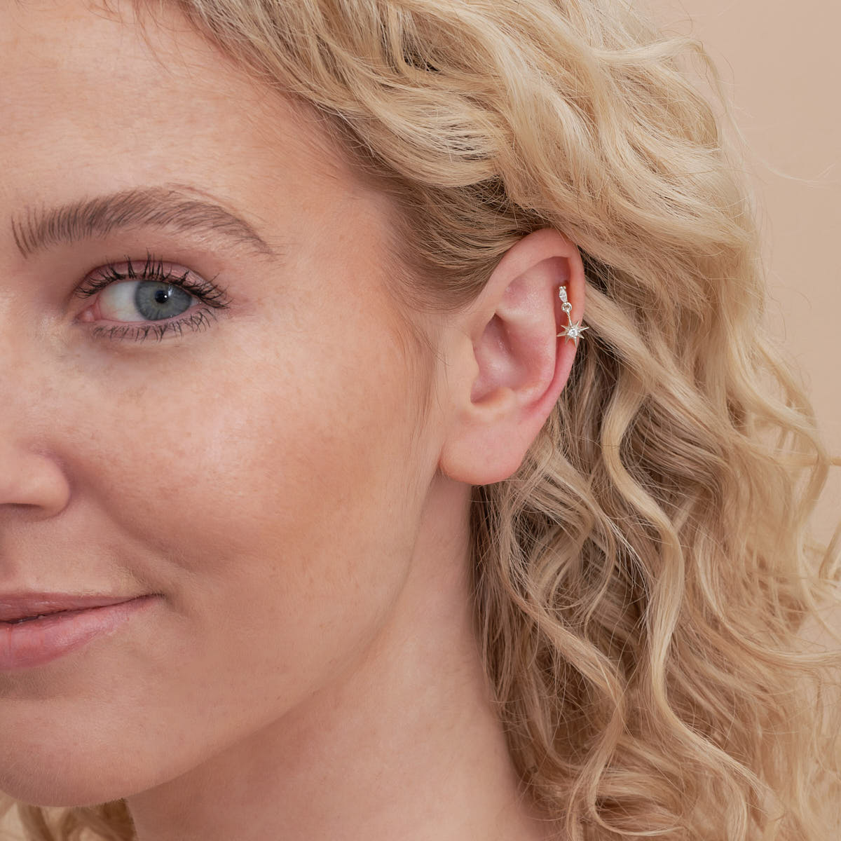 Twilight Star Labret Studs in Silver