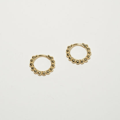 Bobble Huggie Hoops In Gold - LÉA